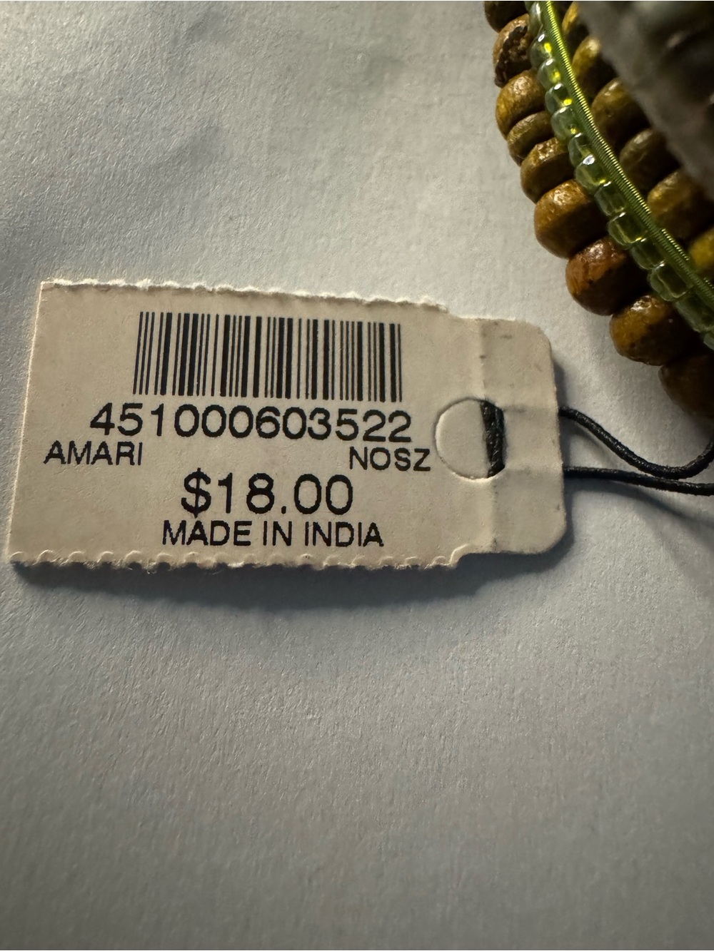 Chico's Green and Brown Multi-Row Beaded Coil Bracelet - Picture 4 of 7